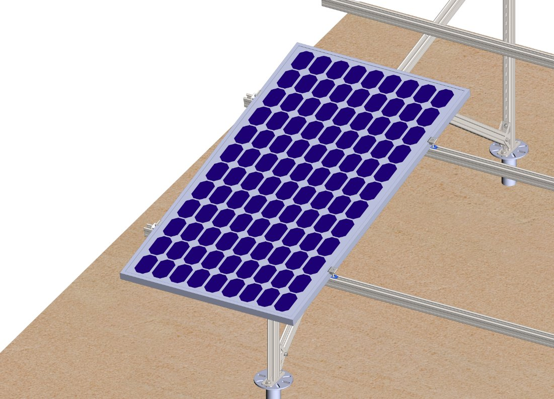 Customized Made Pole Foundation Solar Panel Mounting Ground for Commercial Solar Installations