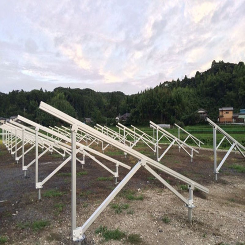 PV Solar Panel Energy Power Aluminum Pole Ground Structure Mounting System