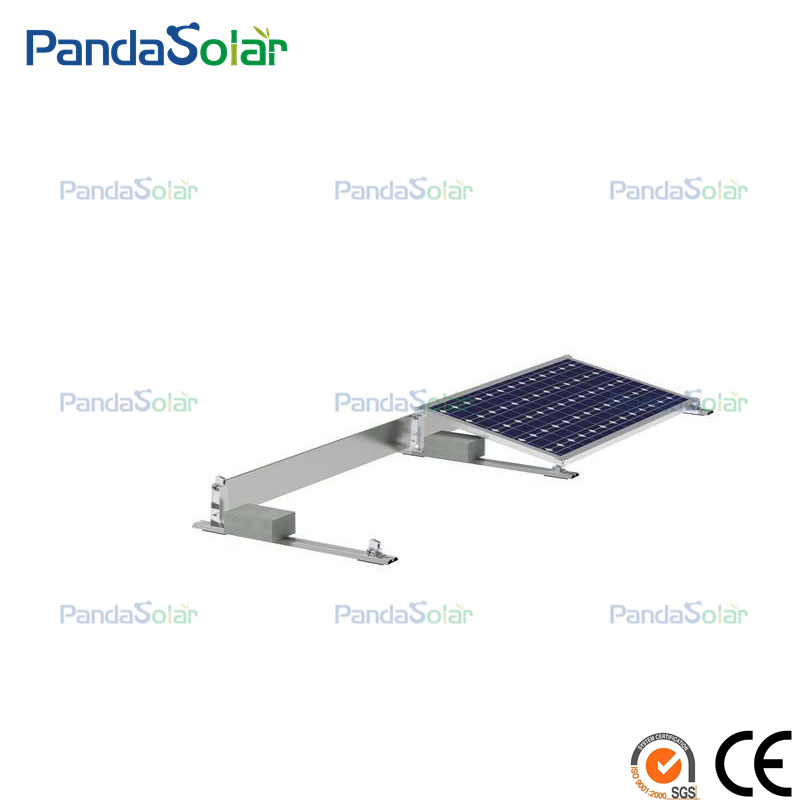 Pandasolar Flat Roof Solar Ballast Mounting System Aluminum Manufacturer