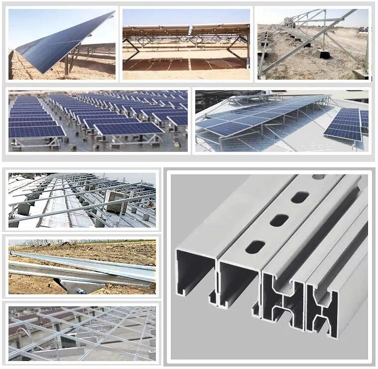Solar Panel Bracket Solar Ground Mounting Bracket Galvanized Solar Pole Solar Mount