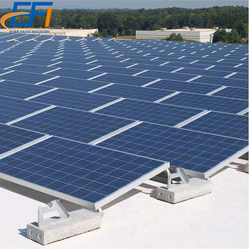 Support Solar Flat Roof Solar Ballast Roof Mount Kits Solar PV in Roof Mounting