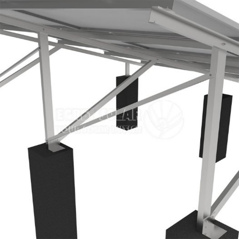 10 Panels HDG Solar Agricultural Irrigation Solar Ground Mounting Structure