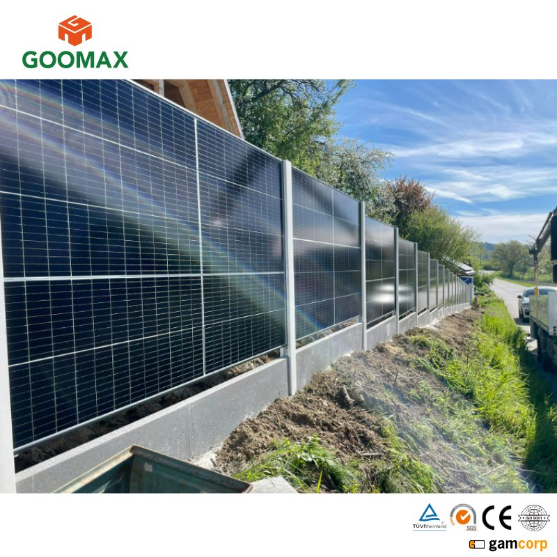 Goomax Wall Mount Photovoltaic Installation for Vertical Solar Panels