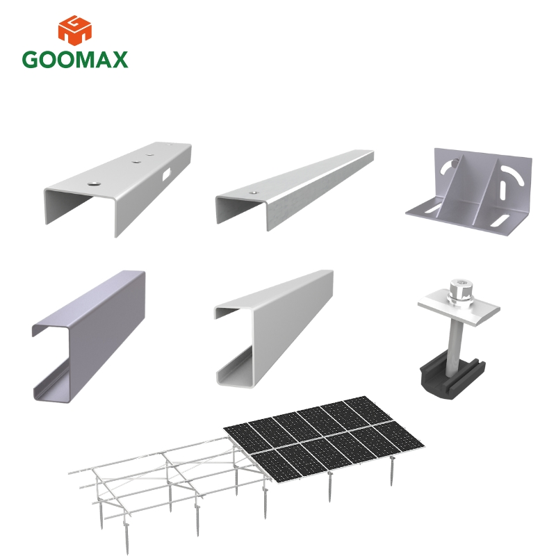 Goomax Custom Solar Panel Mounts for Ground and Pole Installation