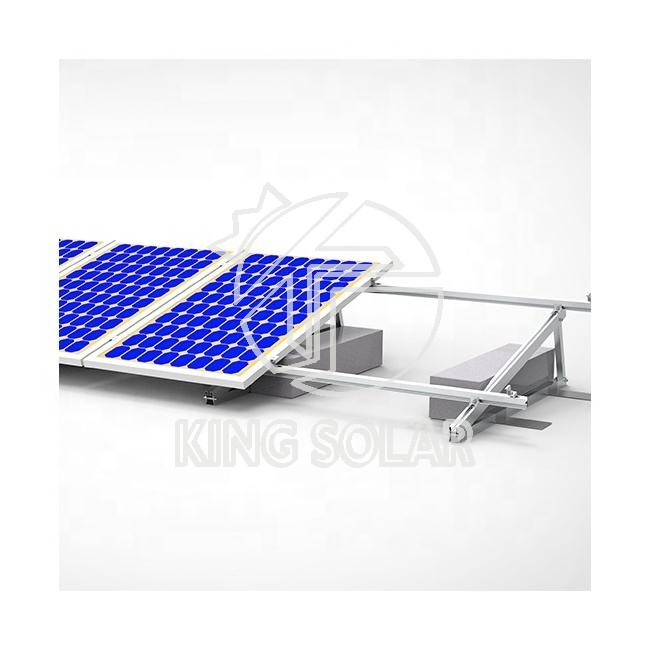 Efficient Flat Roof Solar Mounting with Ballast Support