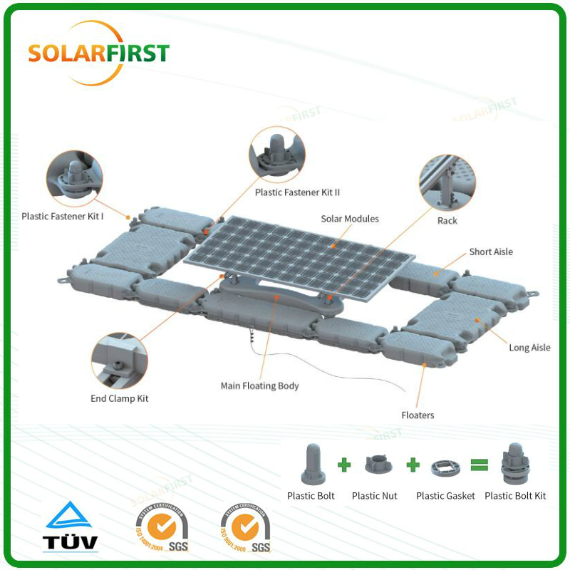 Floating Solar Mounting HDPE Float Dock for Solar Floating Farm
