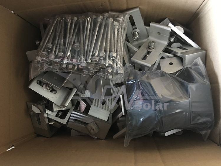 Wholesale Metal Roof Panel Mounting L Feet Aluminum Alloy Solar Tin Roof Mounting Structure L Foot for Wooden Beam