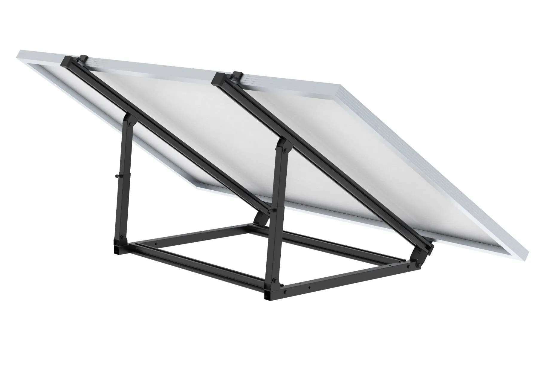 Solar Panel Wall Mount Adjustable Bracket Ballasted System Roof Mounting