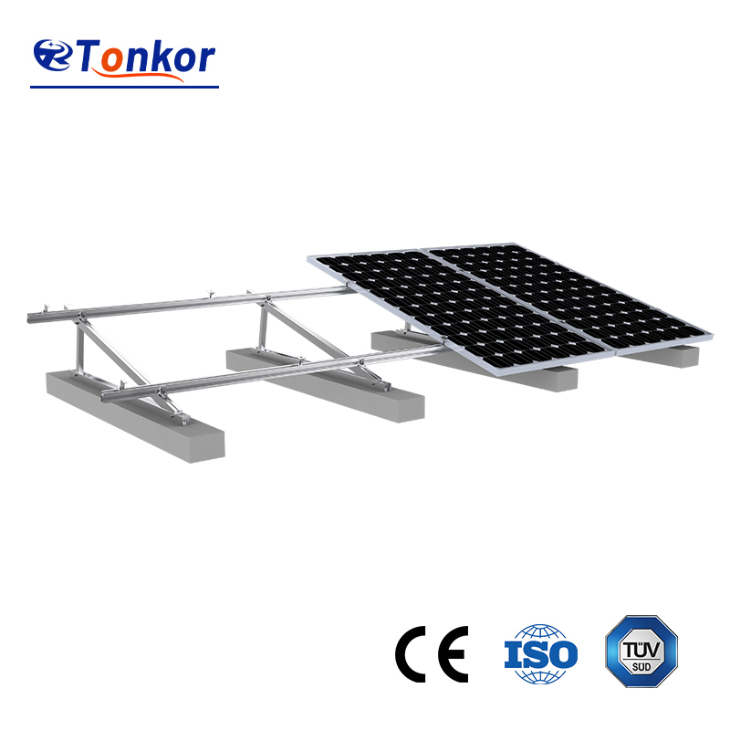 Stainless Steel Solar Roof Mounting System Tile Hook Metal Roof Bracket Aluminum Ballasted Flat Concrete Roof L Foot PV Mount