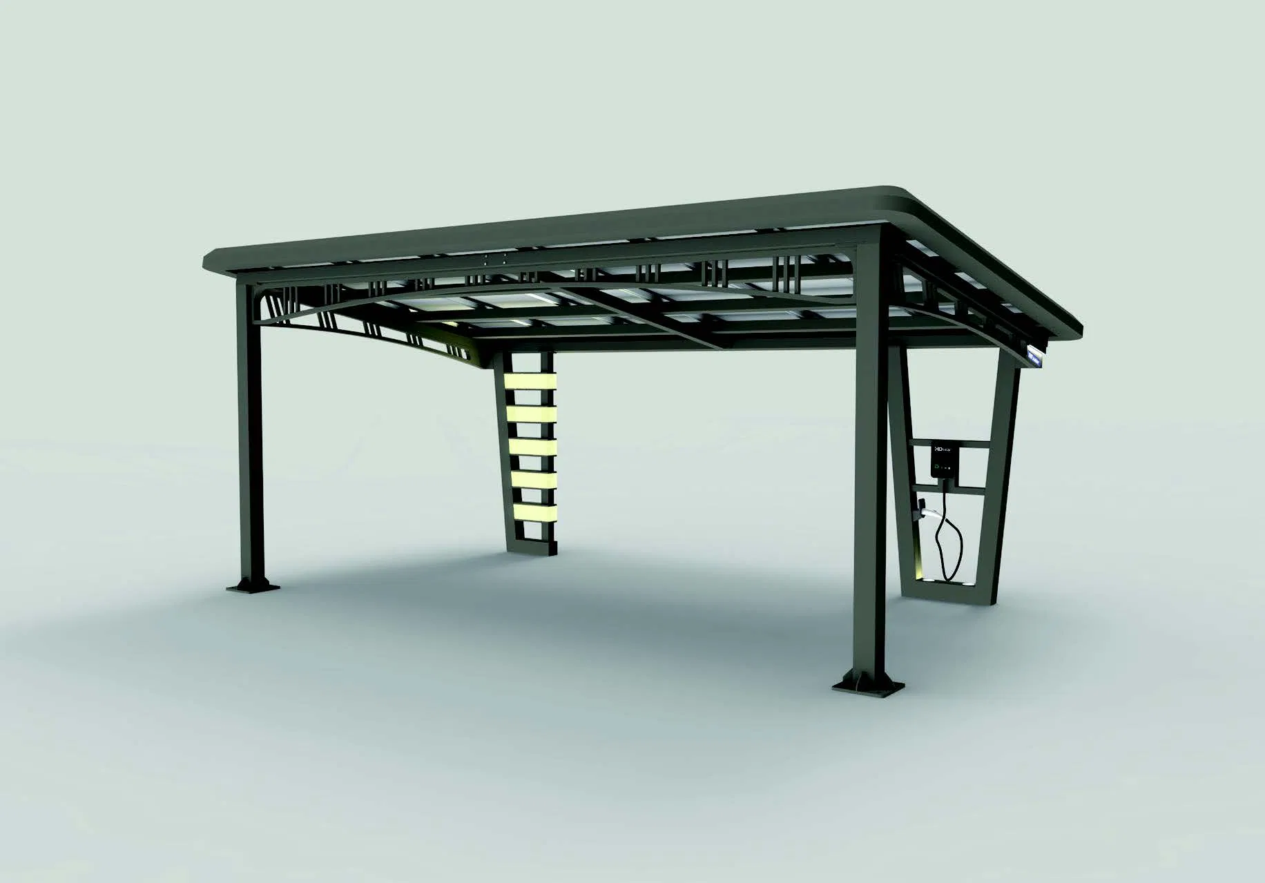 Yard Awnings Barbecue Awnings Solar Power Shed Structures PV Panels Carport Structures