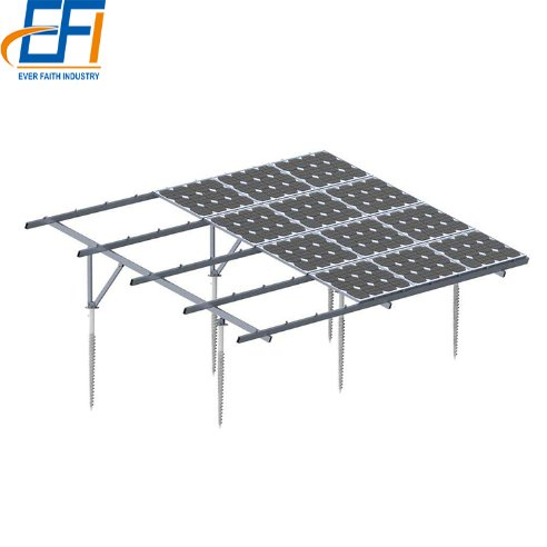 Ground Mount Solar Frame Solar Pole Ground Mount Bracket Ground PV Mount
