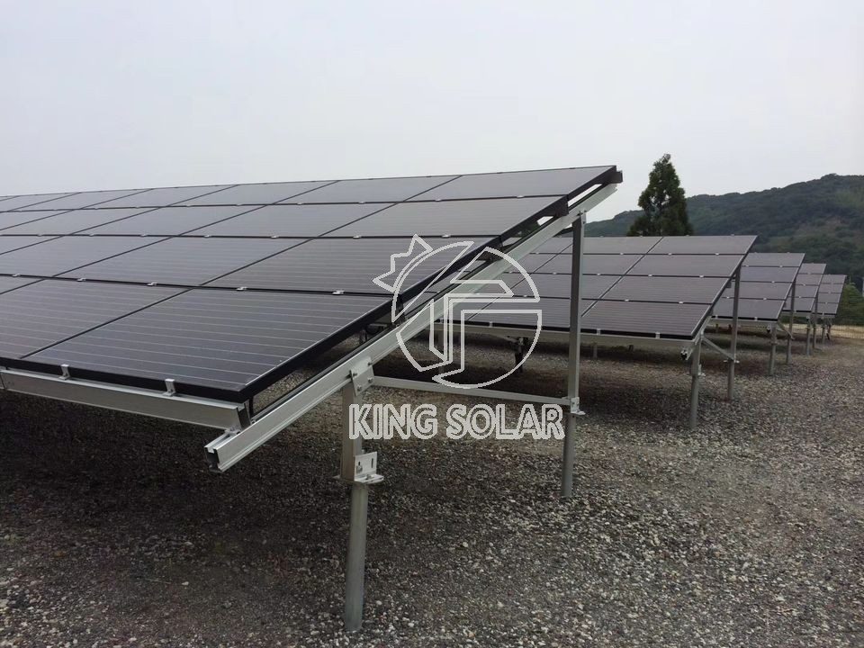 Adjustable Height Solar Pole Ground Mount Stand