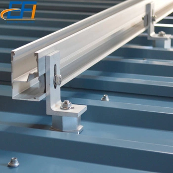 Aluminum L Feet Solar PV Mounting Roof Hooks Corrugated Metal Roof Solar Mount