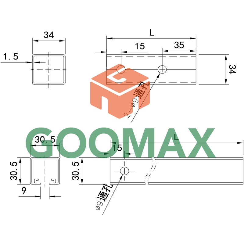 Goomax Solar Mounting Bracket Tilt Rear Arm 15/30 for Metal Roof