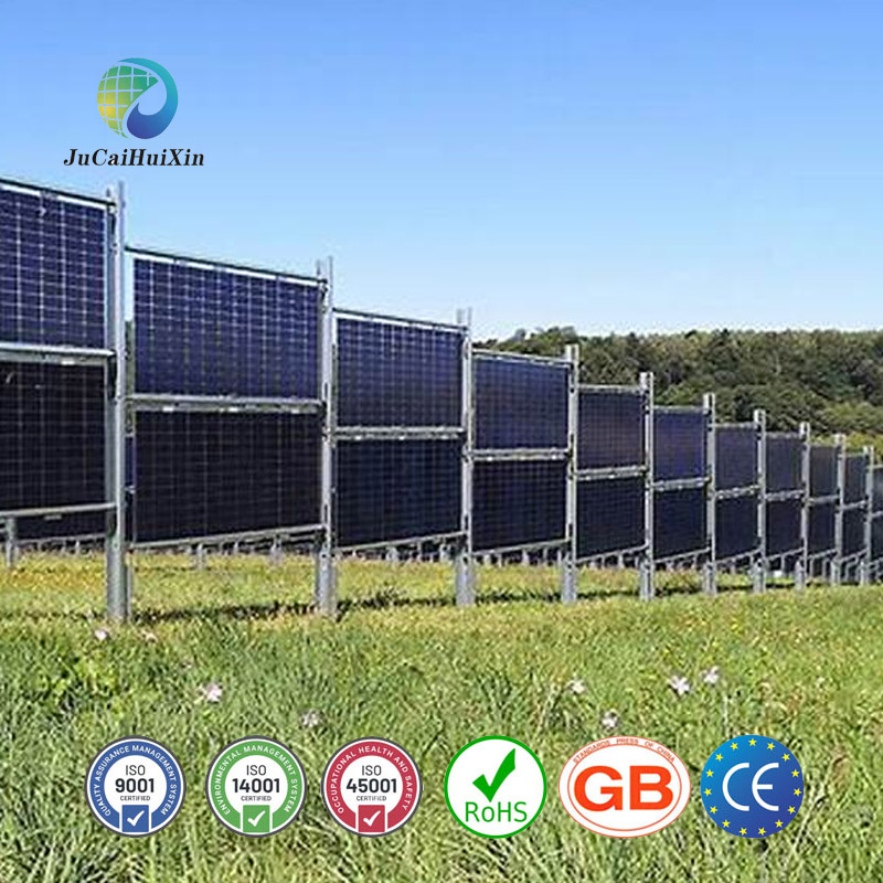 Solar Fence Vertical Stand Ground Mounting Solar Farm Racking Ground Solar Panel Mounts Solar Bracket Wall