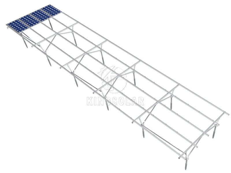 High Quality Single Pole Ground Mount Solar Bracket System
