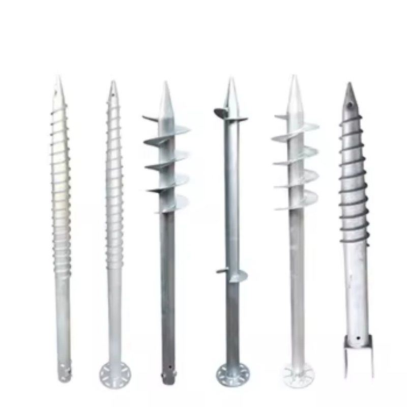 Ground Helical Pile Earth Screw Solar Ground Mounting