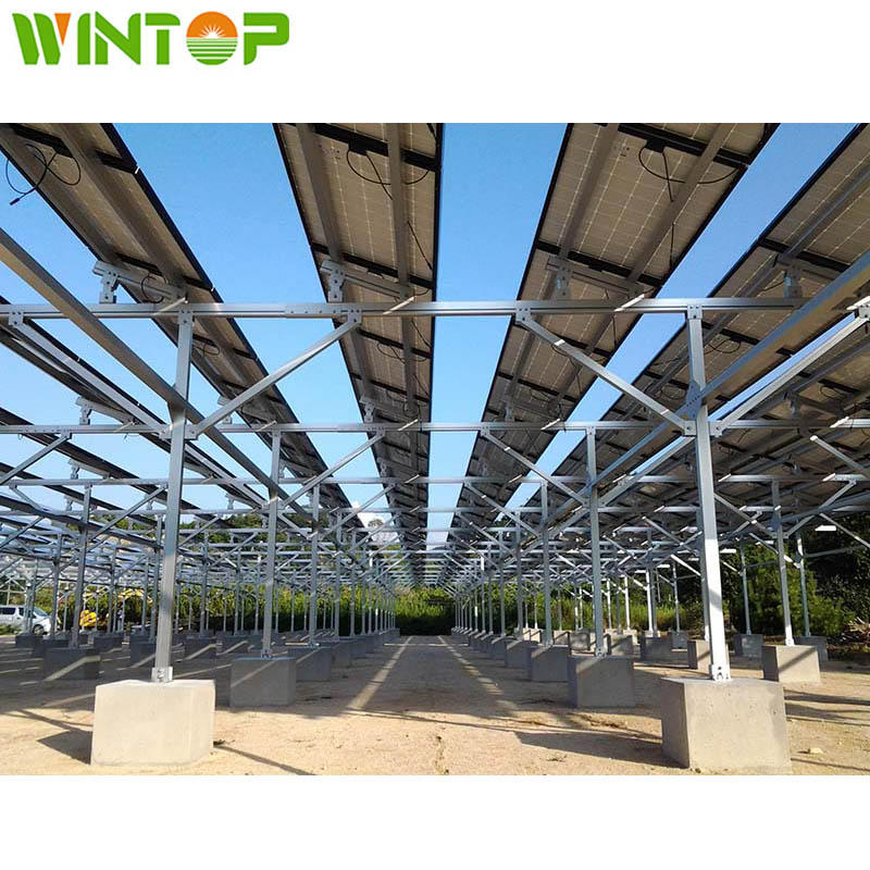 Agricultural Solar Bracket Greenhouse System Easy Install Environ Mentally Friendly