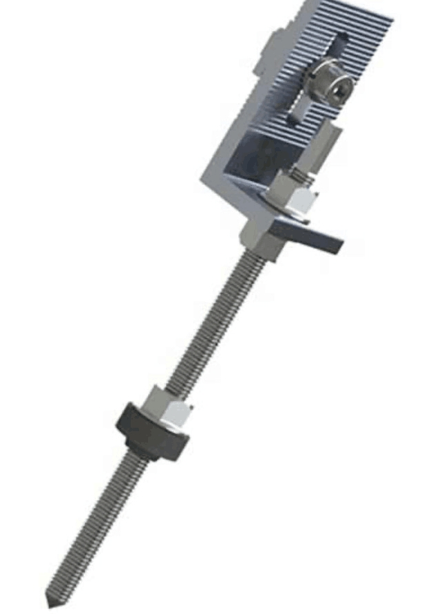 Factory Price Solar Panel Mounting Accessories Metal Solar Mounting Aluminum L Feet for Tin Roof