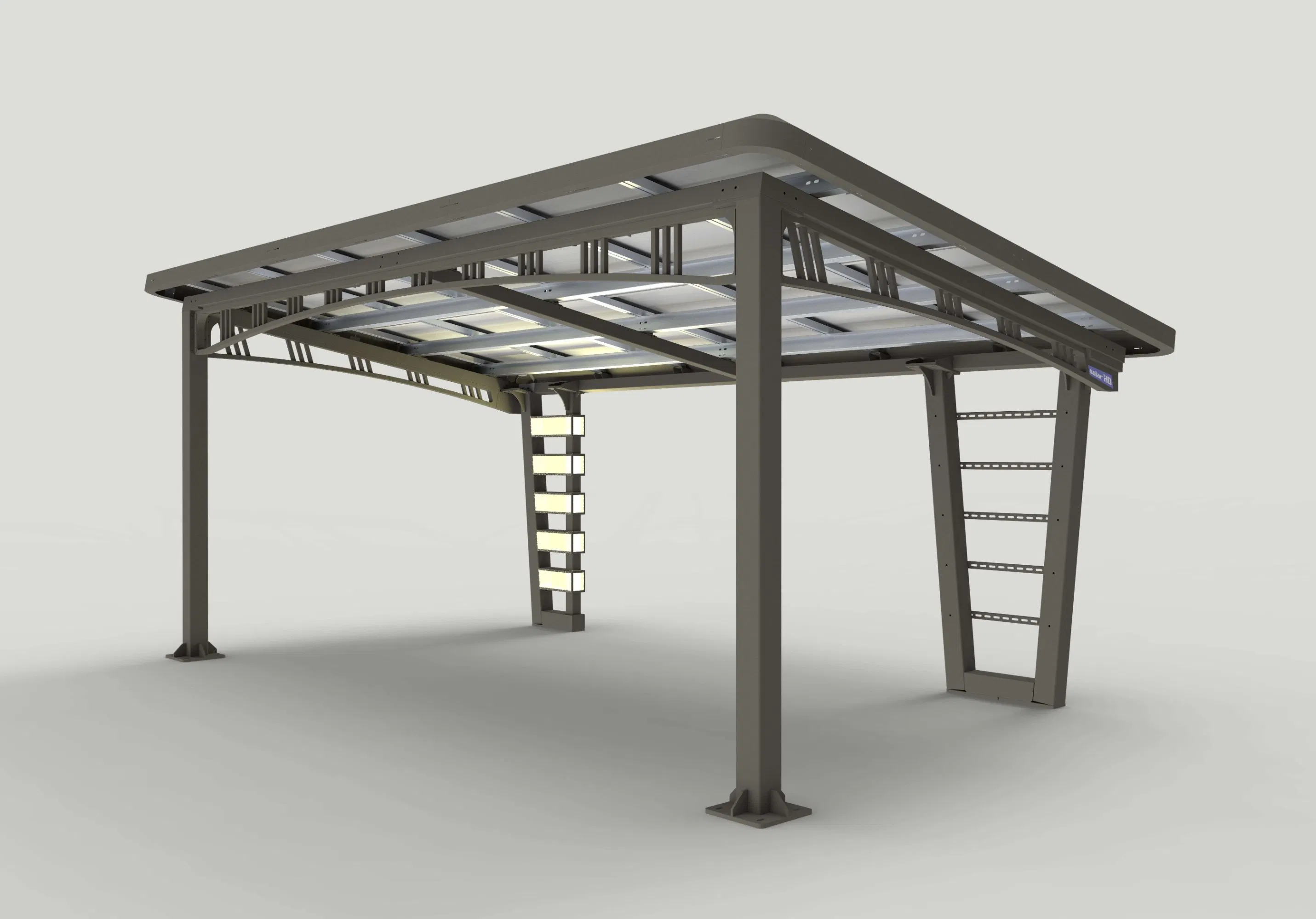 Yard Awnings Barbecue Awnings Solar Power Shed Structures PV Panels Carport Structures
