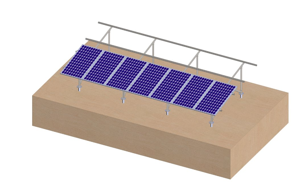 Customized Made Pole Foundation Solar Panel Mounting Ground for Commercial Solar Installations