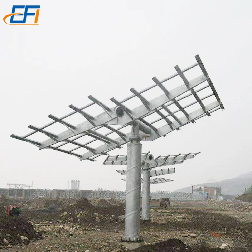 Solar Tracking System Brackets Mobile PV Solar Panel Racking Mounting
