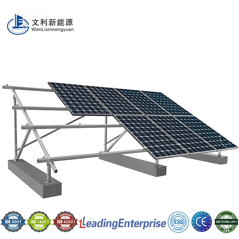 Cost Efficient Good Quality Solar Ground Mounting Bracket Zn-Al-Mg Coated Steel Photovoltaic Agricultural Greenhouse
