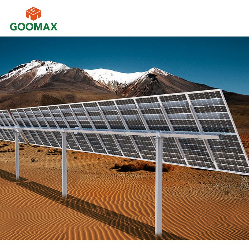Goomax Solar Panel PV Tracking System Strong Ground Mounting Photovoltaic Panel for Stability