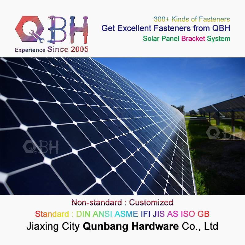 Qbh Customized Industrial Commercial Home Civil Solar Power Energy Photovoltaic PV Panel Aluminum Aluminium Extrusion Profile Pergola Bracket