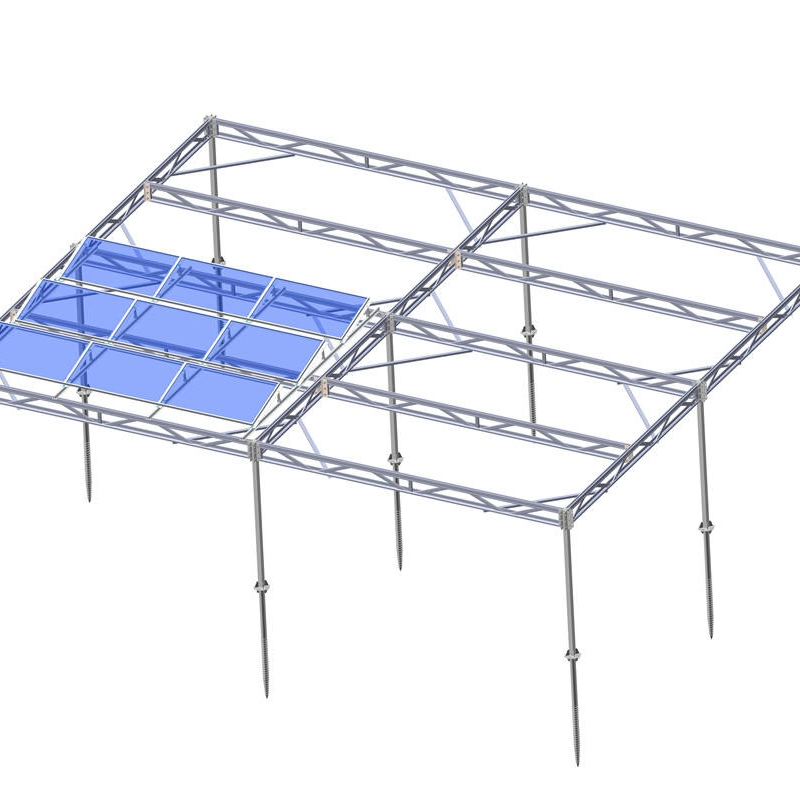 Versatile Farm PV Mounting System for Greenhouse and Open Field Use
