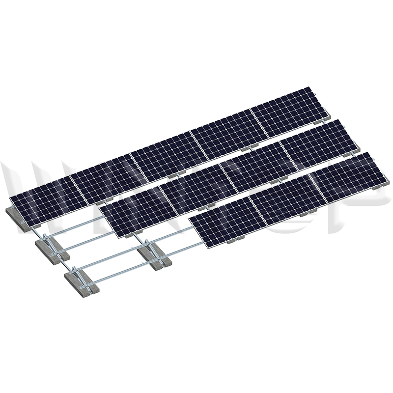 PV Flat Roof Solar Mounting Support with Ballast
