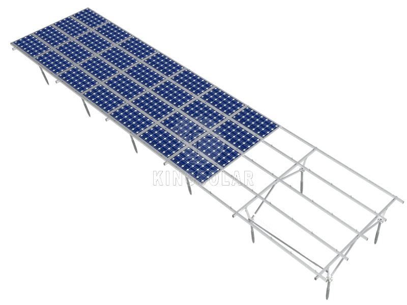 High Quality Single Pole Ground Mount Solar Bracket System