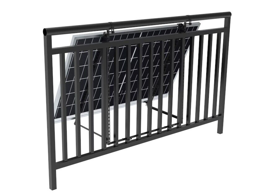 All Black Solar Triangle Tripod for Balcony or Wall or Ground Ballasted Solar Panel Mounting System