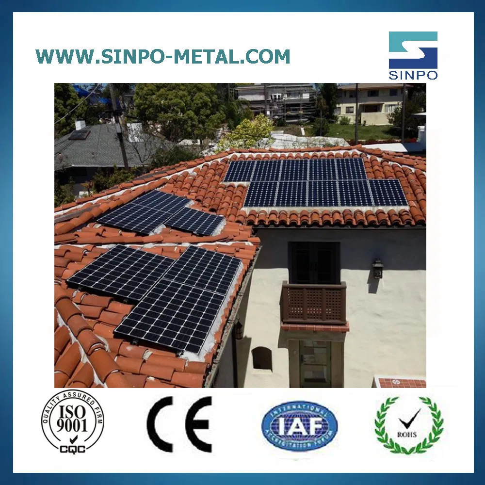 Heavy-Duty Steel Tile Roof Solar Array Mounting Solution