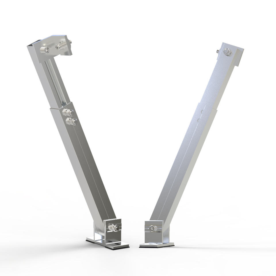 Wall Mounting Balcony Adjustable Solar Home Application PV System Aluminium Kit