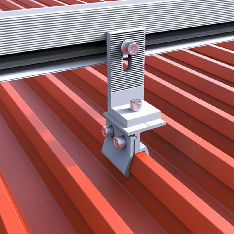 Metal Roof Solar Mount for Standing Seam &amp; Corrugated Non-Penetrating Clamp System