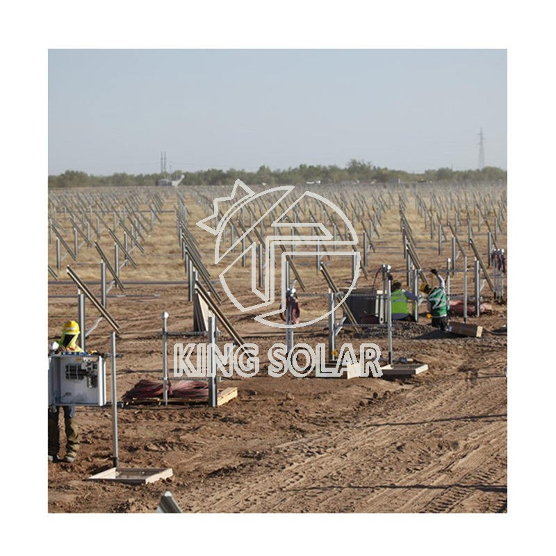 Reliable Steel Single Pole Solar Mounting Structure for Ground