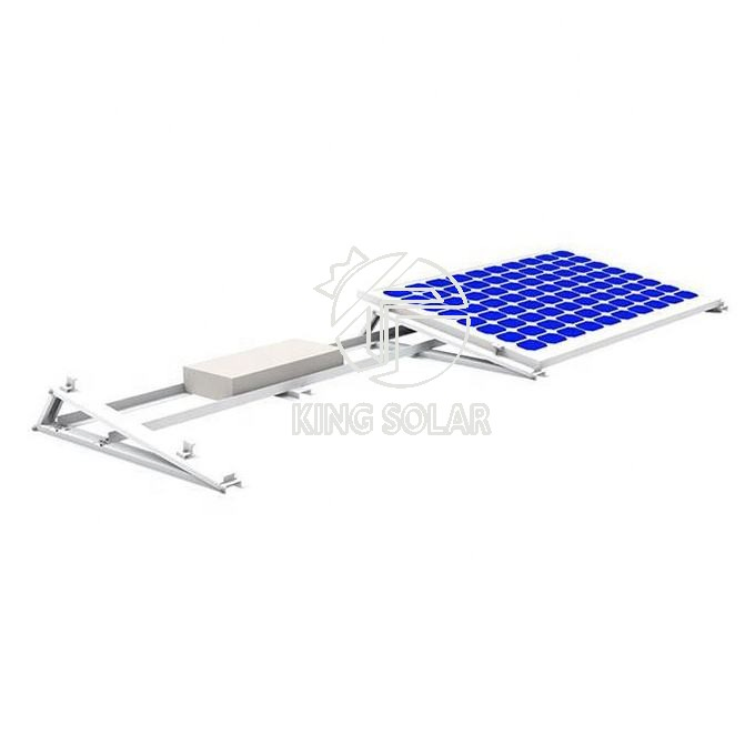 Efficient Flat Roof Solar Mounting with Ballast Support