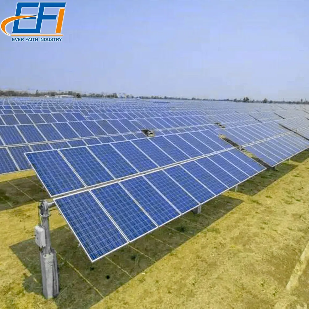 Energy System Solar Ground Brackets Galvanzied Steel Track Ground Mounting