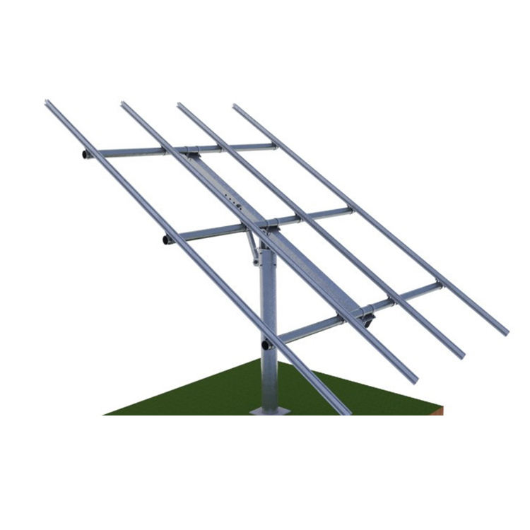 Adjustable 10-15 Deg 15-30 Deg 30-60 Deg Pole Type Solar Panel Stand Mount Rotated