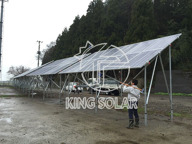 Adjustable Height Solar Pole Ground Mount Stand