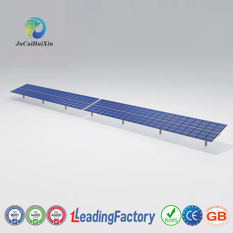 Heavy-Duty ISO Certified Solar Ground Pole Mount for Commercial Use