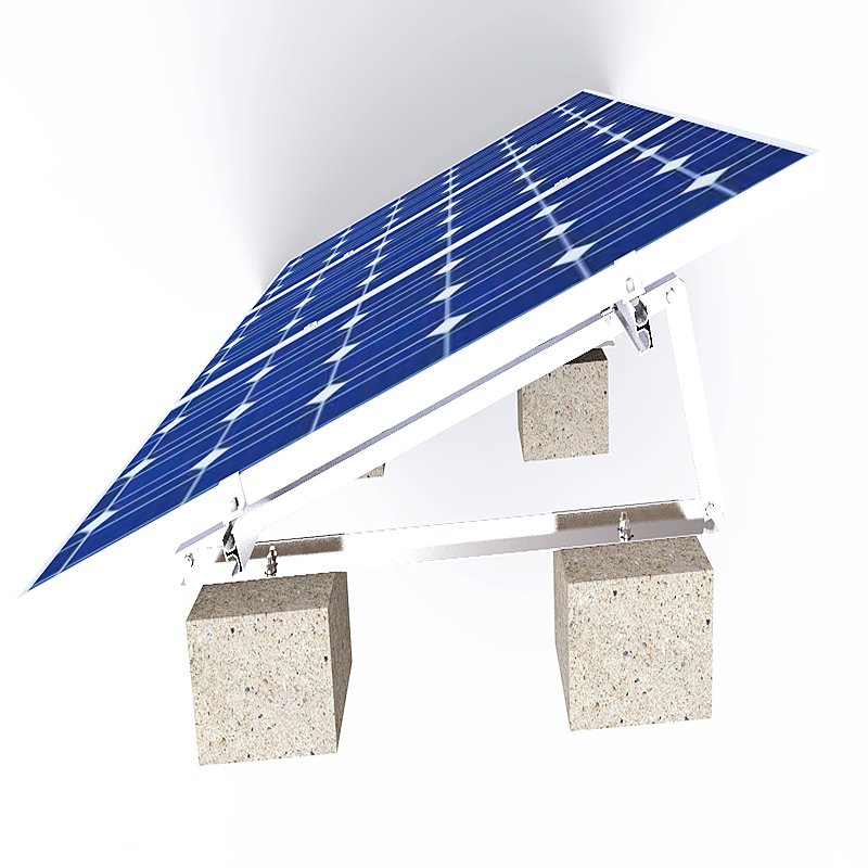 Flat Roof Solar Panel Mounting Kits Mount Structure Fixed Ballast Bracket Triangle System