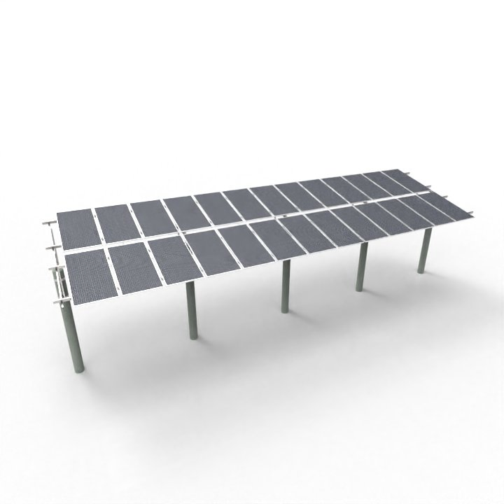 Heavy-Duty ISO Certified Solar Ground Pole Mount for Commercial Use