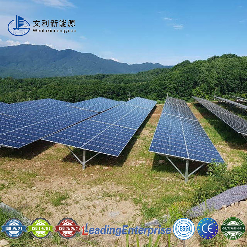 High Quality Tianjin Wenli Aluminum Solar PV Ground Mounting Stand Structure Solar Panel Pole Mount Ground Mount Bracket