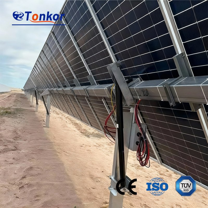 High-Precision Single Axis Solar Tracking Mount for Ground PV Systems