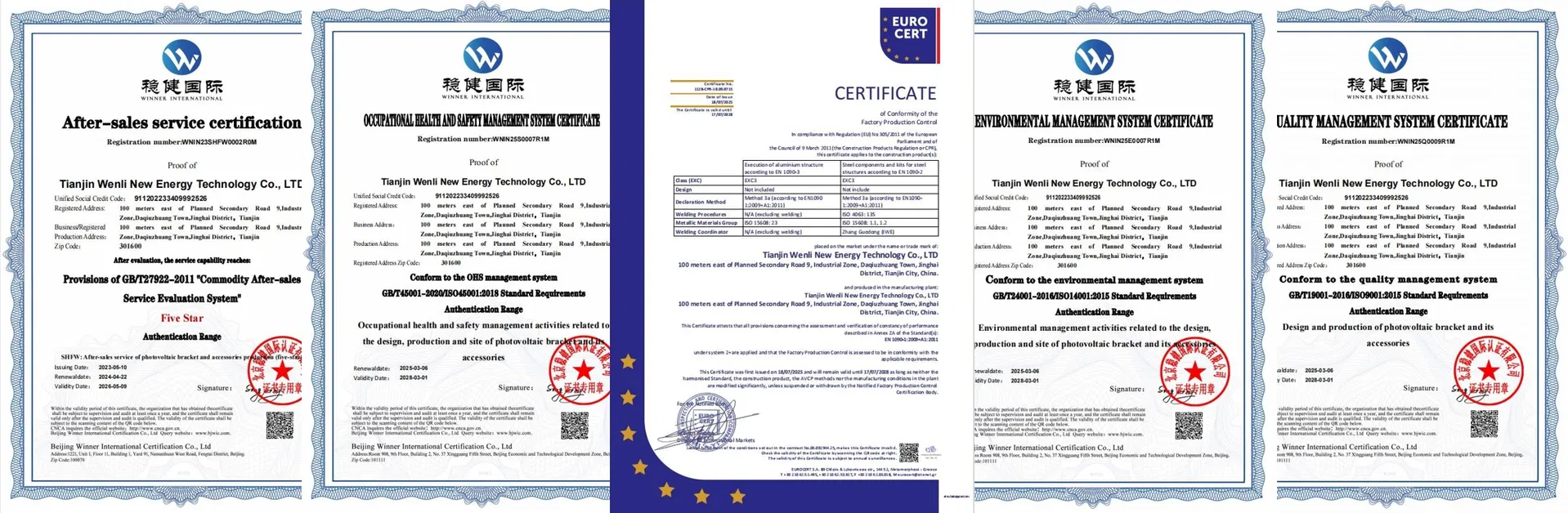 Industry Certifications