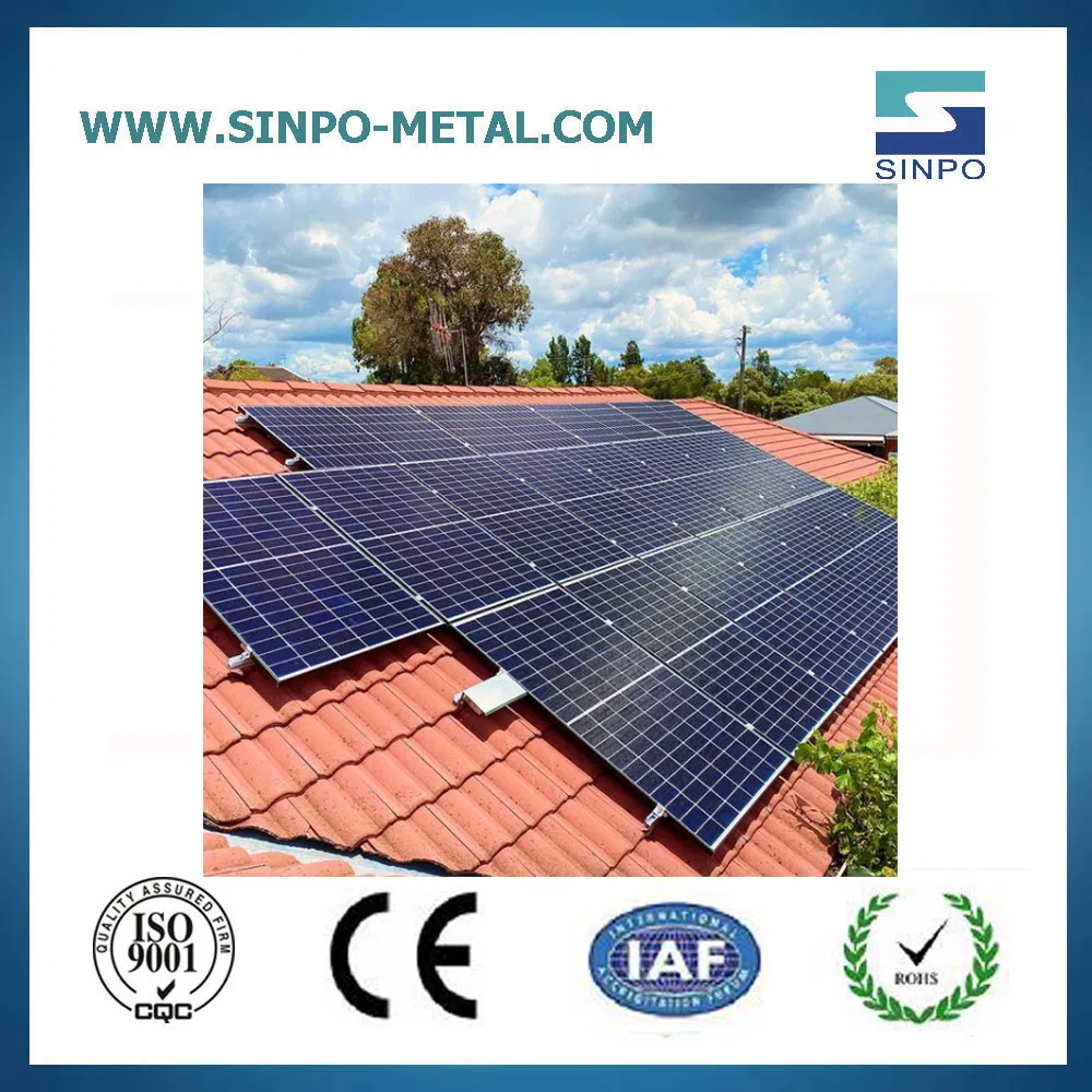 Heavy-Duty Steel Tile Roof Solar Array Mounting Solution