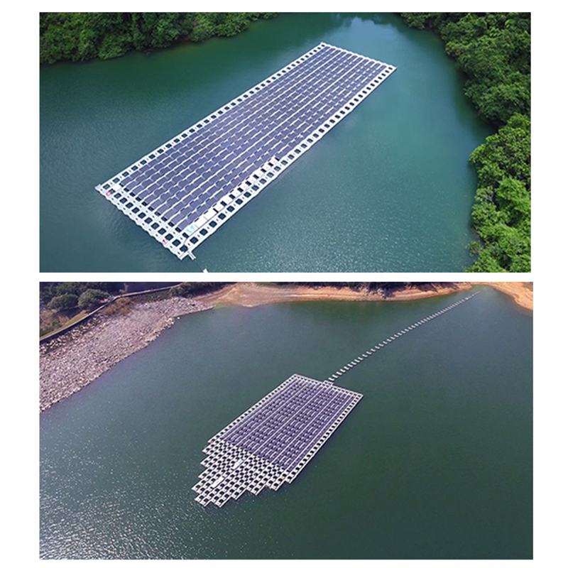 Solar Floating Kits High Efficiency HDPE Floaters Waterarea Offshore Pool Pond Lake Lagoon Easy Installation Floating Mounting