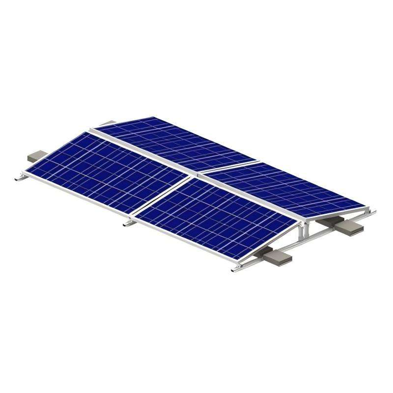 Aluminum Flat Roof Solar Panel Mounting Rack with Ballast Roof System